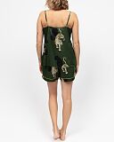Olive Leopard Print Cami Shorty Set Olive Green Mix TKD Lingerie Cyberjammies Fashion B1