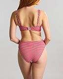 Olivia Full Cup Bikini And Midi Brief Red Gingham