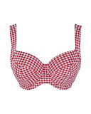 Olivia Full Cup Bikini Red Gingham