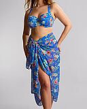 Olivia Full Cup Bikini And Sarong Paradiso Print