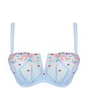 Ottilie Low Balcony Bra Dusky Blue