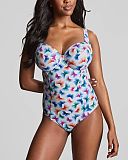 Paloma Balcony Swimsuit Flutter Print TKD Lingerie Panache Swim Fashion F1