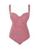 Paloma Balcony Swimsuit Red Gingham