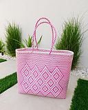 Pink And White Beach Bag Bask Drift TKD Lingerie L2