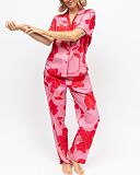 Pippa Floral Print PJ Set Pink Mix