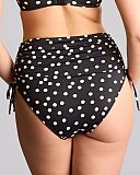 Polka Dot Midi Gather Brief Polka Dot Print