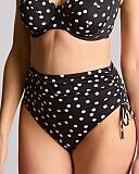 Polka Dot Midi Gather Brief Polka Dot Print