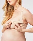 Popping Candy Basic Nursing Bralette Beige