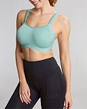 Power Wired Padded Sports Bra Aqua Hazel Wave Print