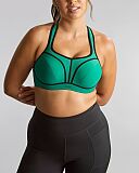 Power Wired Sports Bra Green And Sports Legging Black TKD Lingerie Panache Fashion F2