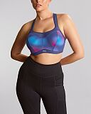 Power Wired Sports Bra Ombre Print Ink