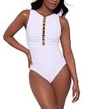 Razzle Dazzle Swizzle Shaping Swimsuit White