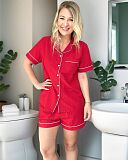 Red White Shorty Set Jessica Lily F1