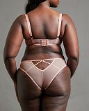 Restraint Balcony Bra And Brazilian Brief Dusty Rose