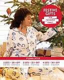 Riley Bauble Print Long Sleeve Pyjama Set Winter White Mix