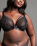 Scandal Plunge Bra Black