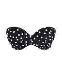 Scarlet Bandeau Bikini Polka Dot Print