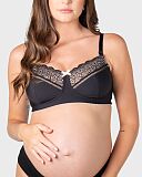 Show Off Non Wired Nursing Bra Jet Black