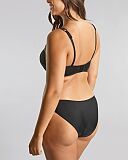 Signature Gina Bikini Top And Classic Brief Black Panache TKD Lingerie Core B1