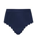 Signature Scallop High Waist Brief Ink Blue