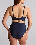 Signature Scallop Kara Non Wired Bikini And High Waist Brief Ink Blue