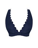 Signature Scallop Kara Non Wired Bikini Ink Blue