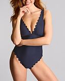 Signature Scallop Taylor Non Wired Swimsuit Ink Blue