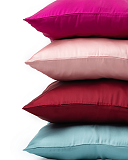 Silk Pillowcase Coral Blue Maroon Dusty Pink Fuschia F1