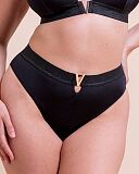 Siren Seas High Leg Bikini Black