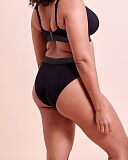 Siren Seas Non Wired Bikini And High Leg Brief Black