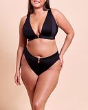 Siren Seas Non Wired Bikini And High Leg Brief Black