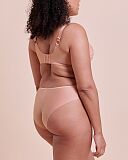 Smoothie Lace Moulded Bra And Brazilian Brief Latte