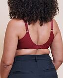 Smoothie Spacer T Shirt Plunge Bra Deep Red