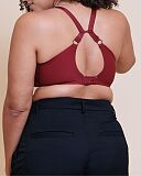 Smoothie Spacer T Shirt Plunge Bra Deep Red