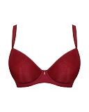 Smoothie Spacer T Shirt Plunge Bra Deep Red