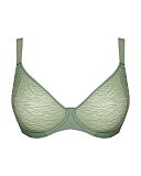 Smoothie Spacer T Shirt Plunge Bra Sage Green