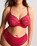 Sophia Full Bra And Brazilian Brief Raspberry