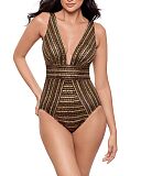 Sparkle Sands Odyssey Shaping Swimsuit Black Multi