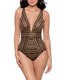 Sparkle Sands Odyssey Shaping Swimsuit Black Multi