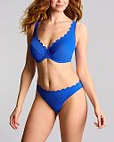 Spirit Lauren Plunge Bikini And Brazilian Brief Cobalt