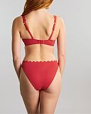 Spirit Lauren Plunge Bikini And Classic Brief Red