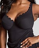 Spirit Selena Plunge Tankini Black