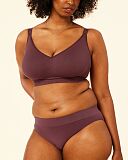 Sugar Candy Basic Bralette Bra And Brief Plum