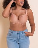 Superhero Multiway Padded Plunge Bra Latte TKD Lingerie Core F1