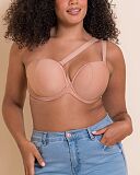 Superhero Multiway Padded Plunge Bra Latte TKD Lingerie Core F3