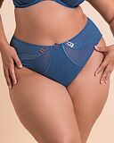Suspense High Waist Brief French Blue TKD Lingerie Scantilly Fashion F1