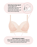 Temptation Flexi Wired Nursing Bra Powder Hotmilk TKD Lingerie CF1