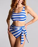 Tess Balcony Crop Bikini And High Waist Brief Cascade Stripe