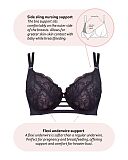 True Luxe Flexi Wire Nursing Bra Black