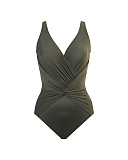 Twister Shaping Swimsuit White TKD Lingerie Miraclesuit CF1